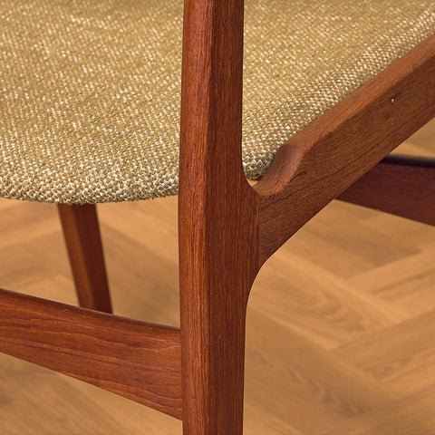 Danish set of 4 dining chairs in teak by Erik Buch for Nova Stolefabrik