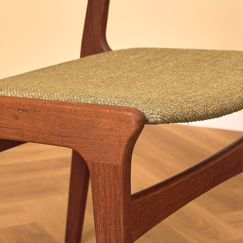 Danish set of 4 dining chairs in teak by Erik Buch for Nova Stolefabrik