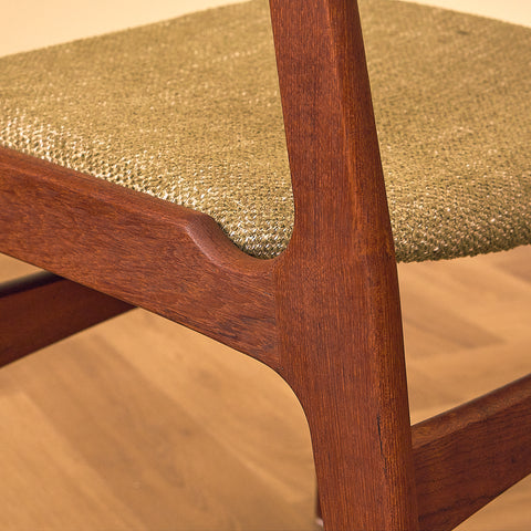 Danish set of 4 dining chairs in teak by Erik Buch for Nova Stolefabrik