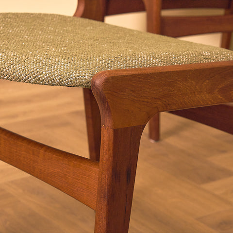 Danish set of 4 dining chairs in teak by Erik Buch for Nova Stolefabrik