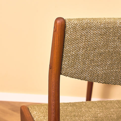 Danish set of 4 dining chairs in teak by Erik Buch for Nova Stolefabrik