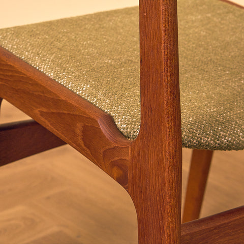 Danish set of 4 dining chairs in teak by Erik Buch for Nova Stolefabrik