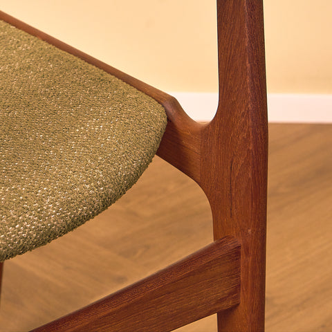 Danish set of 4 dining chairs in teak by Erik Buch for Nova Stolefabrik