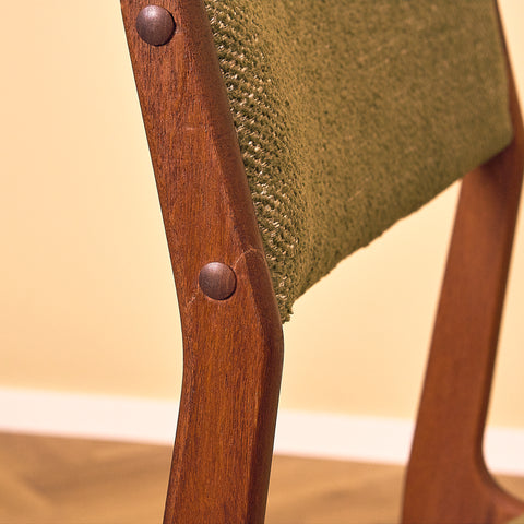 Danish set of 4 dining chairs in teak by Erik Buch for Nova Stolefabrik