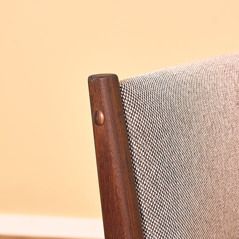 Danish dining chairs in walnut by Poul M. Volther for Frem Røjle