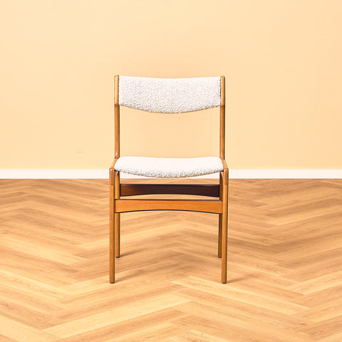 Danish set of 6 dining chairs in teak by Erik Buch for Nova Stolefabrik