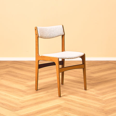 Danish set of 6 dining chairs in teak by Erik Buch for Nova Stolefabrik