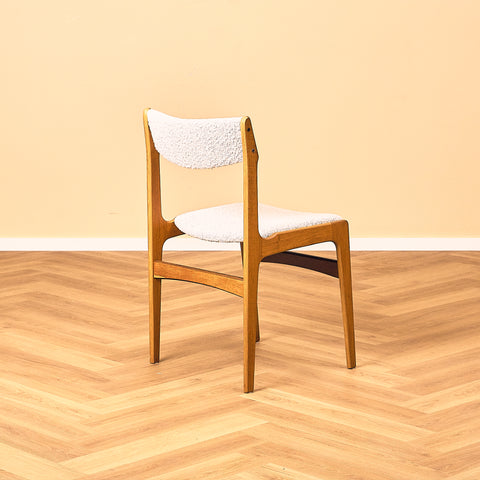 Danish set of 6 dining chairs in teak by Erik Buch for Nova Stolefabrik