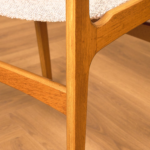 Danish set of 6 dining chairs in teak by Erik Buch for Nova Stolefabrik
