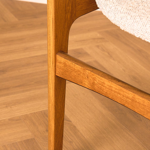 Danish set of 6 dining chairs in teak by Erik Buch for Nova Stolefabrik