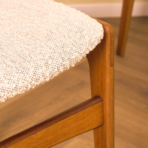 Danish set of 6 dining chairs in teak by Erik Buch for Nova Stolefabrik