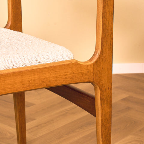 Danish set of 6 dining chairs in teak by Erik Buch for Nova Stolefabrik