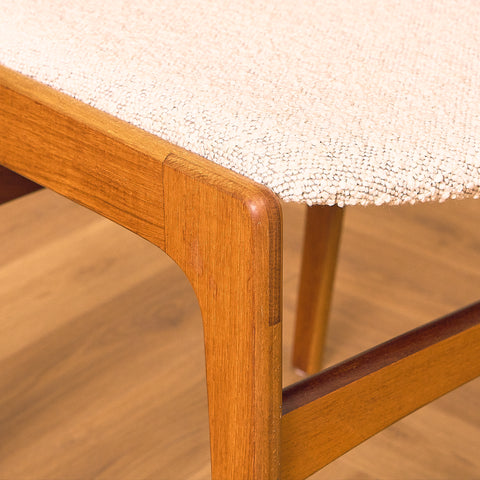 Danish set of 6 dining chairs in teak by Erik Buch for Nova Stolefabrik