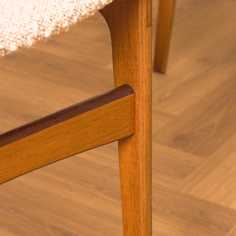 Danish set of 6 dining chairs in teak by Erik Buch for Nova Stolefabrik