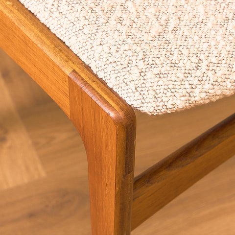 Danish set of 6 dining chairs in teak by Erik Buch for Nova Stolefabrik