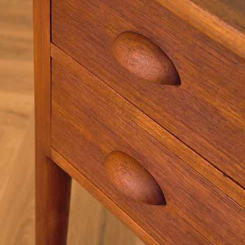 Danish writing desk in dark teak