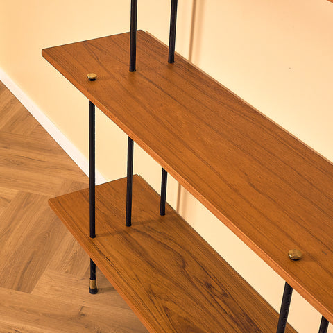 Swedish "Prydno" bookshelf in teak by Bröderna Gustafsson Möbelfabrik