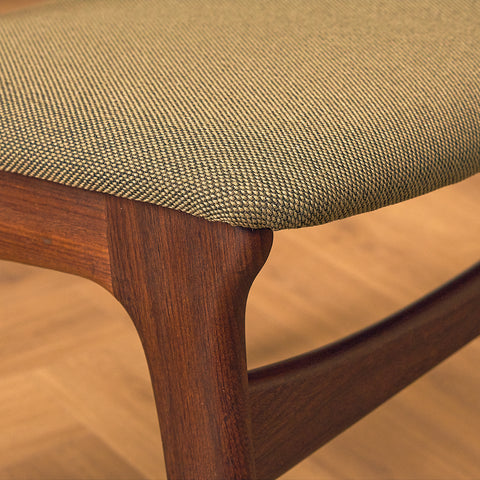 Danish dining chairs in solid walnut by Erik Buch for Chr. Christensen Møbelfabrik