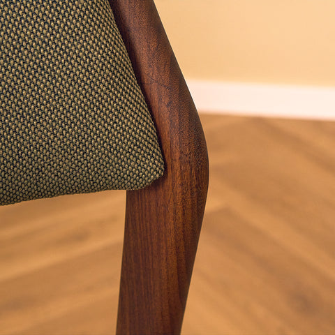 Danish dining chairs in solid walnut by Erik Buch for Chr. Christensen Møbelfabrik