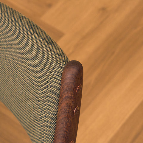 Danish dining chairs in solid walnut by Erik Buch for Chr. Christensen Møbelfabrik