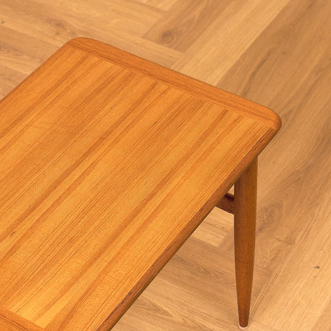 Swedish side table in teak by HMB Möbler Rörvik