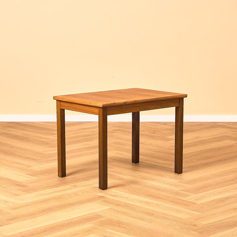 Swedish side table in walnut