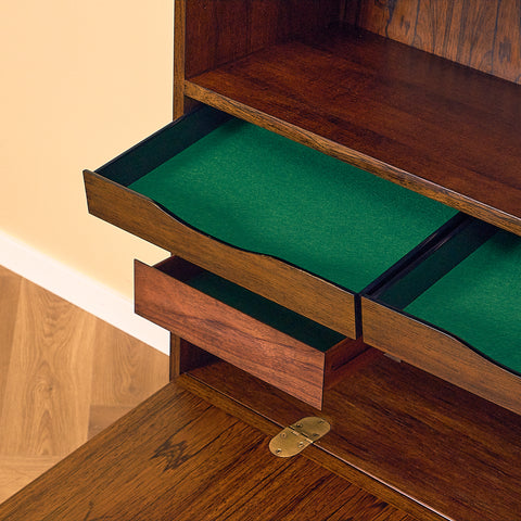 Danish Santos rosewood bookshelf by Omann Jun A/S