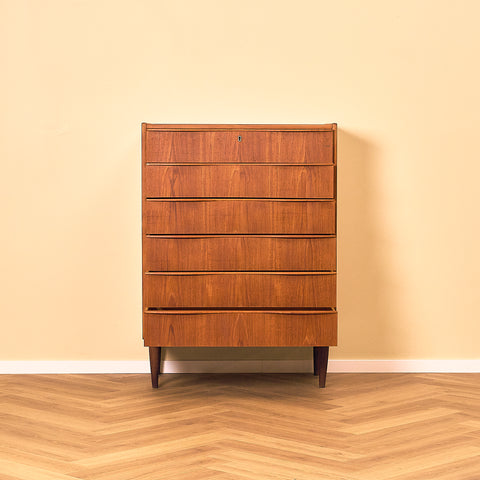Vintage Teak Chest of Drawers, Denmark 1960s