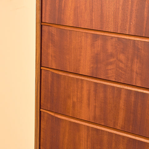 Vintage Tall Chest of Drawers in Teak, Denmark 1950s