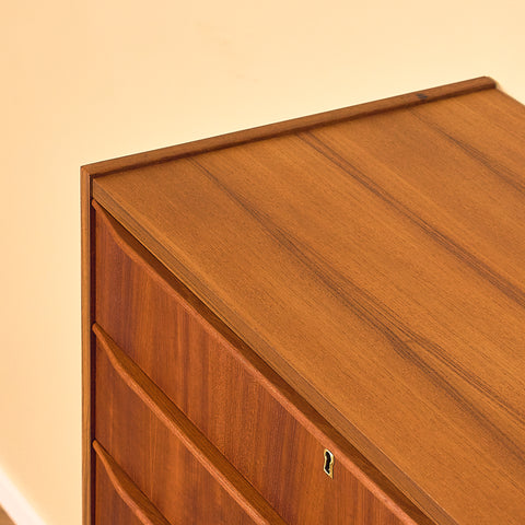 Vintage Tall Chest of Drawers in Teak, Denmark 1950s