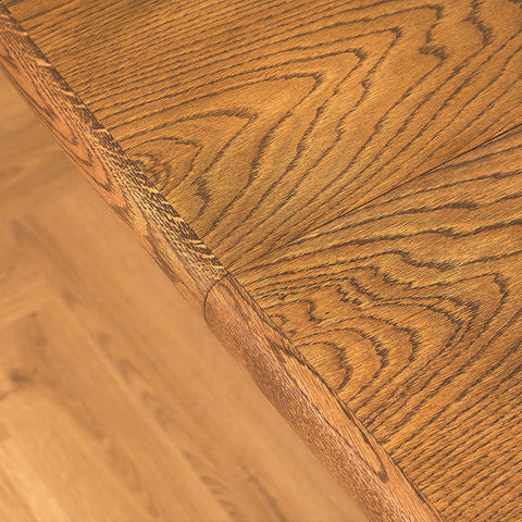 Danish oval dining table in smoked oak by Skovby
