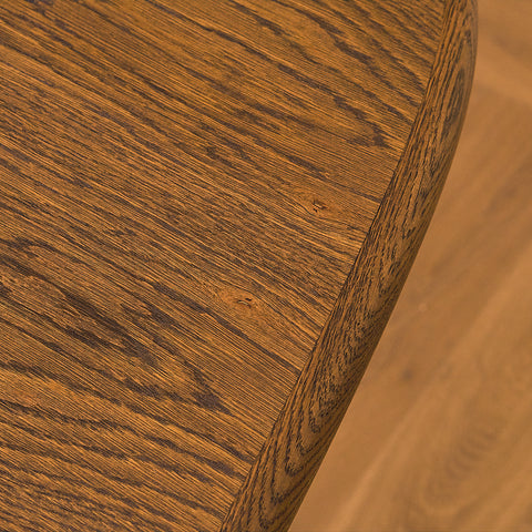 Danish oval dining table in smoked oak by Skovby