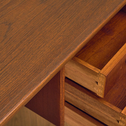 Vintage Teak Writing Desk, Denmark 1960s