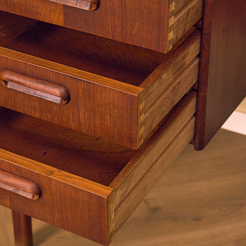 Vintage Teak Writing Desk, Denmark 1960s