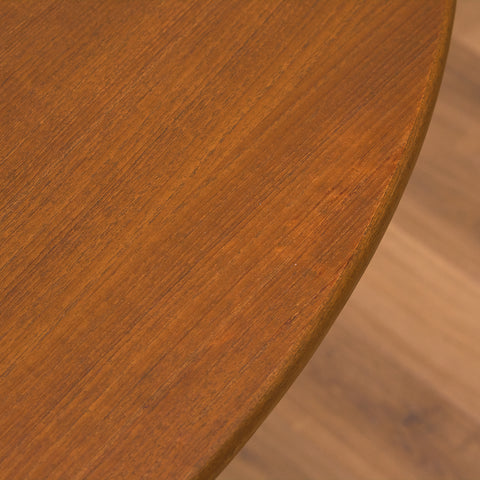Danish round dining table in teak