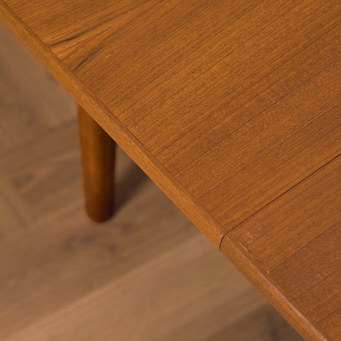 Danish round dining table in teak