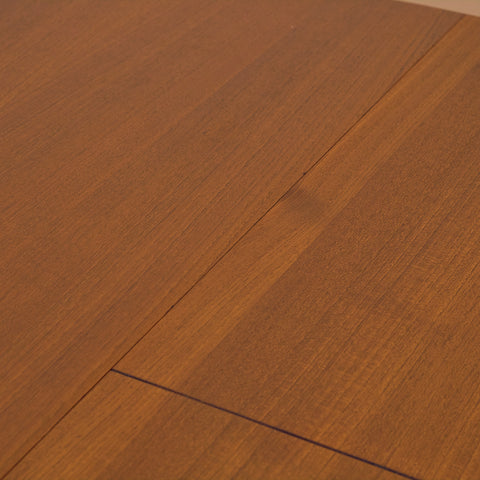 Danish round dining table in teak