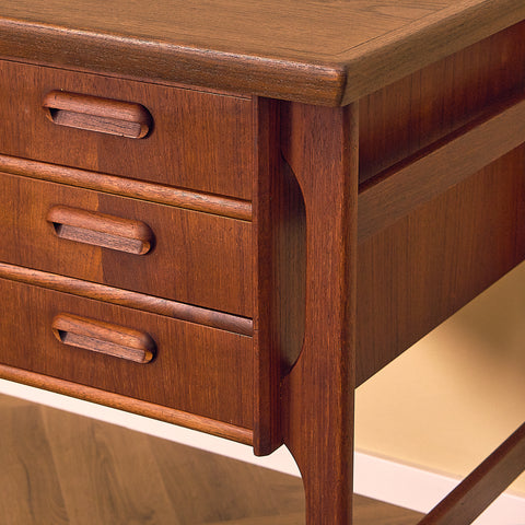 Vintage Teak Writing Desk, Denmark 1960s