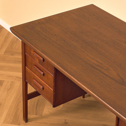 Vintage Teak Writing Desk, Denmark 1960s