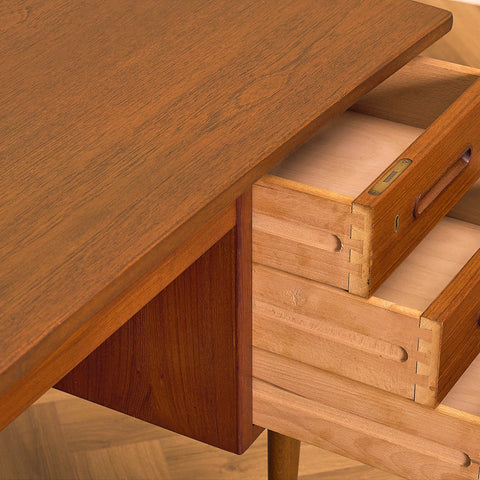 Vintage Teak Writing Desk by Edmund Jorgensen, Denmark 1960s