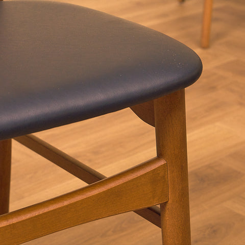 Danish dining chairs in teak and beech