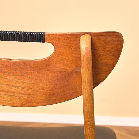 Danish dining chairs in teak and beech