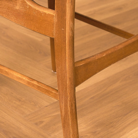 Danish dining chairs in teak and beech