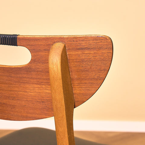 Danish dining chairs in teak and beech