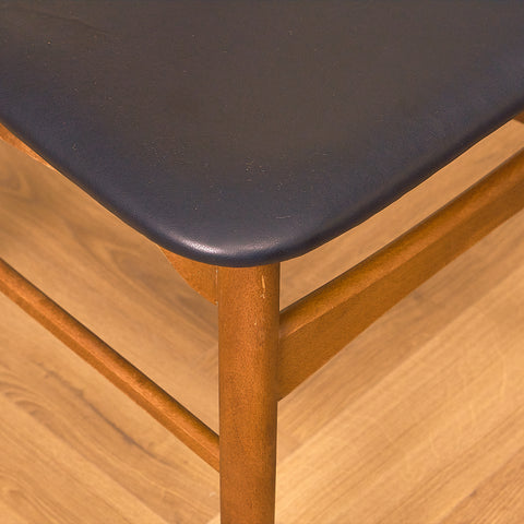 Danish dining chairs in teak and beech