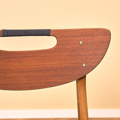 Danish dining chairs in teak and beech
