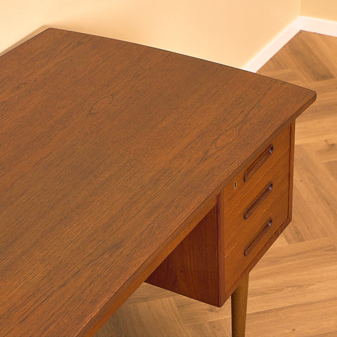 Vintage Teak Writing Desk by Edmund Jorgensen, Denmark 1960s