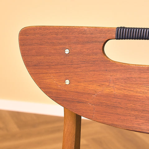 Danish dining chairs in teak and beech
