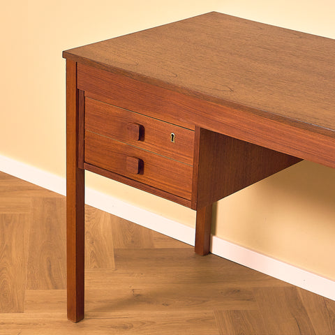 Vintage Teak Desk by Domino Møbler, Denmark 1960s