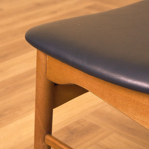 Danish dining chairs in teak and beech